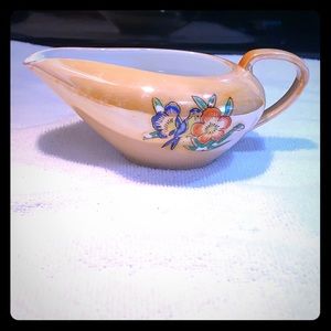 Vintage Orange Lustreware made in Japan cream pot